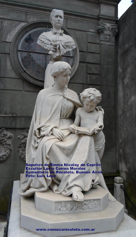 Sepulcro de Emma Nicolay de Caprile