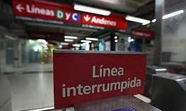 Subte interrumpido